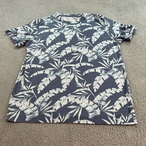 Old Navy T-Shirt Men Medium Blue  Shirt Sleeve Soft Wash Crew Neck Palms